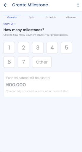Milestones Mockup